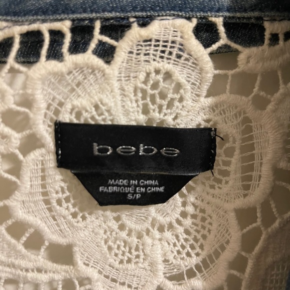 Bebe Laced Jean Vest - Picture 3 of 3